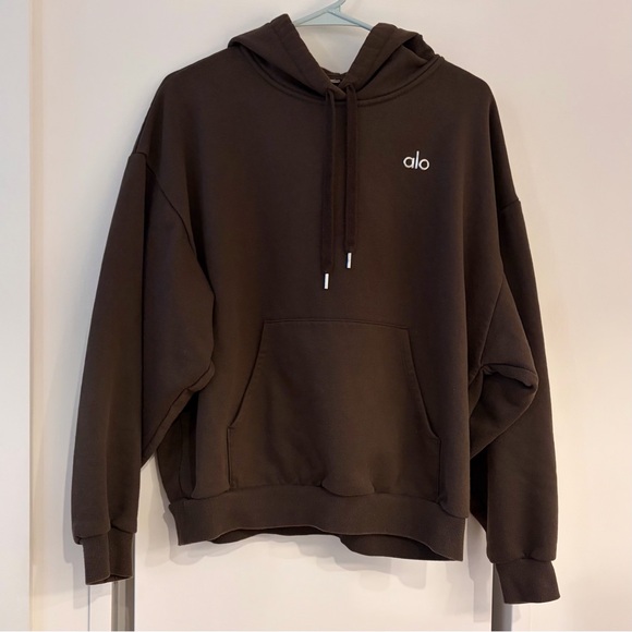 ALO Yoga Accolade Hoodie in Espesso - Picture 2 of 4